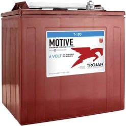 Alternative view of Trojan T-105 GC2 6V 225Ah Deep Cycle Flooded Lead Acid Battery x4