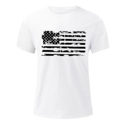 Alternative view of Mens American Flag Patriotic Shirt Distressed Short Sleeve Independence Day Shirt Graphic Tees Men