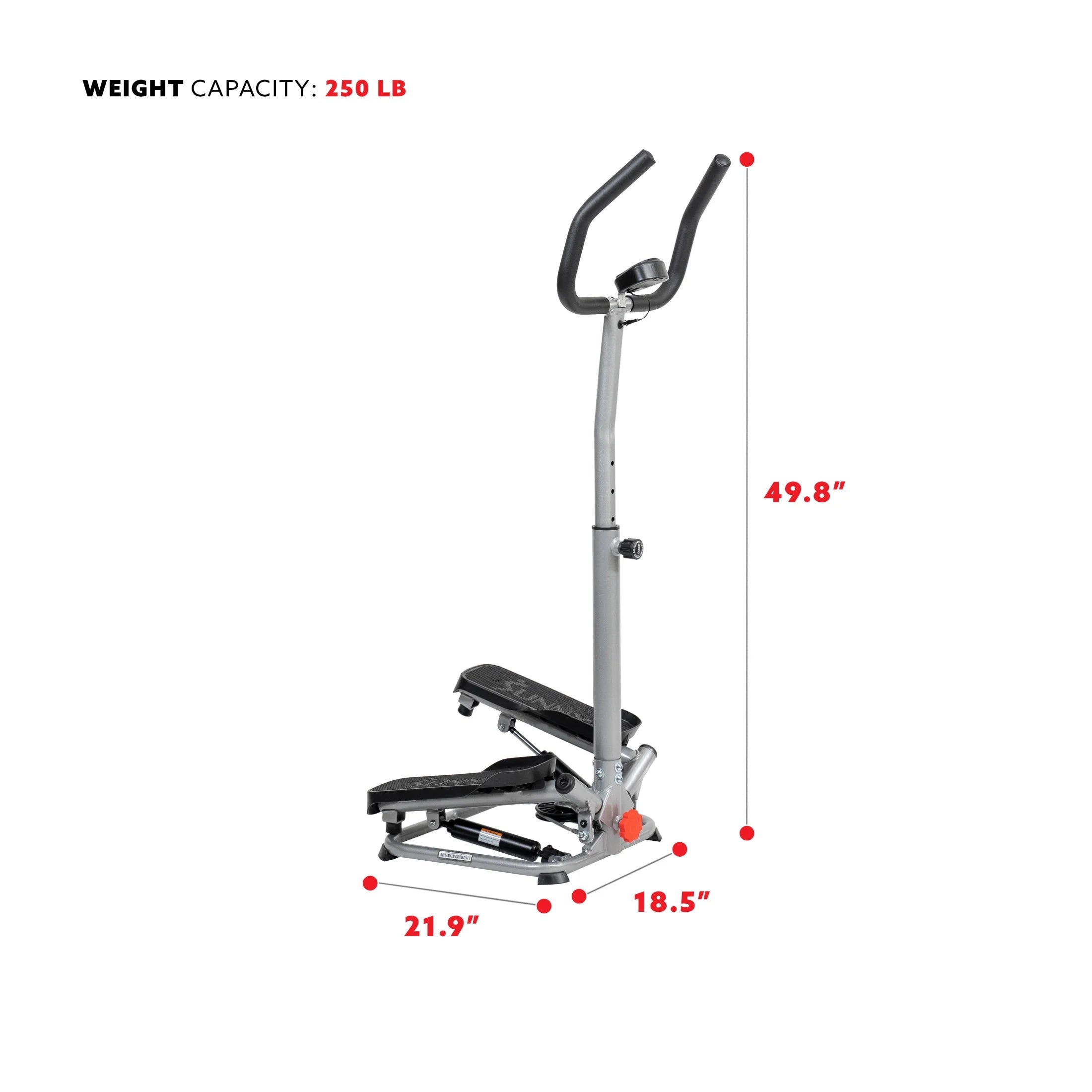 Sunny Health & Fitness Twist Stair Stepper Machine with Handlebar ?C SF-S020027 - Image 9
