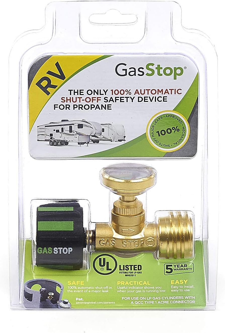 GasStop Propane 100% Emergency Shut-Off Safety Device-for RV ACME type connections - Image 3