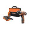 Ridgid R82005K 12-Volt Lithium-Ion 3/8×22 Cordless 2-Speed Drill Kit