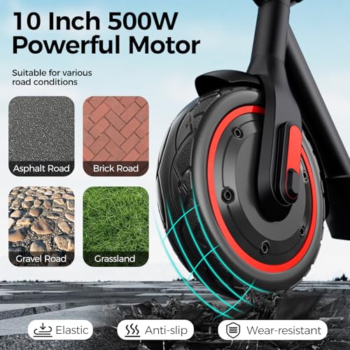 Electric Scooter for Adults, 19/25 Mph Max Speed, 21/25/35 Miles Range,350/500/600W APP Control E-Scooter with 8.5/10 Inflatable tire, Foldable Escooter with App Control, UL 2272 Certified - Image 28