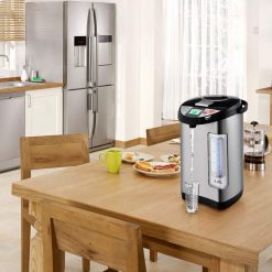 Alternative view of Costway Instant Electric Hot Water Boiler and Warmer, 5-Liter LCD Water Pot with 5 Stage Temperature Settings, Safety Lock to Prevent Spillage, Stainless Steel Hot Water Dispenser