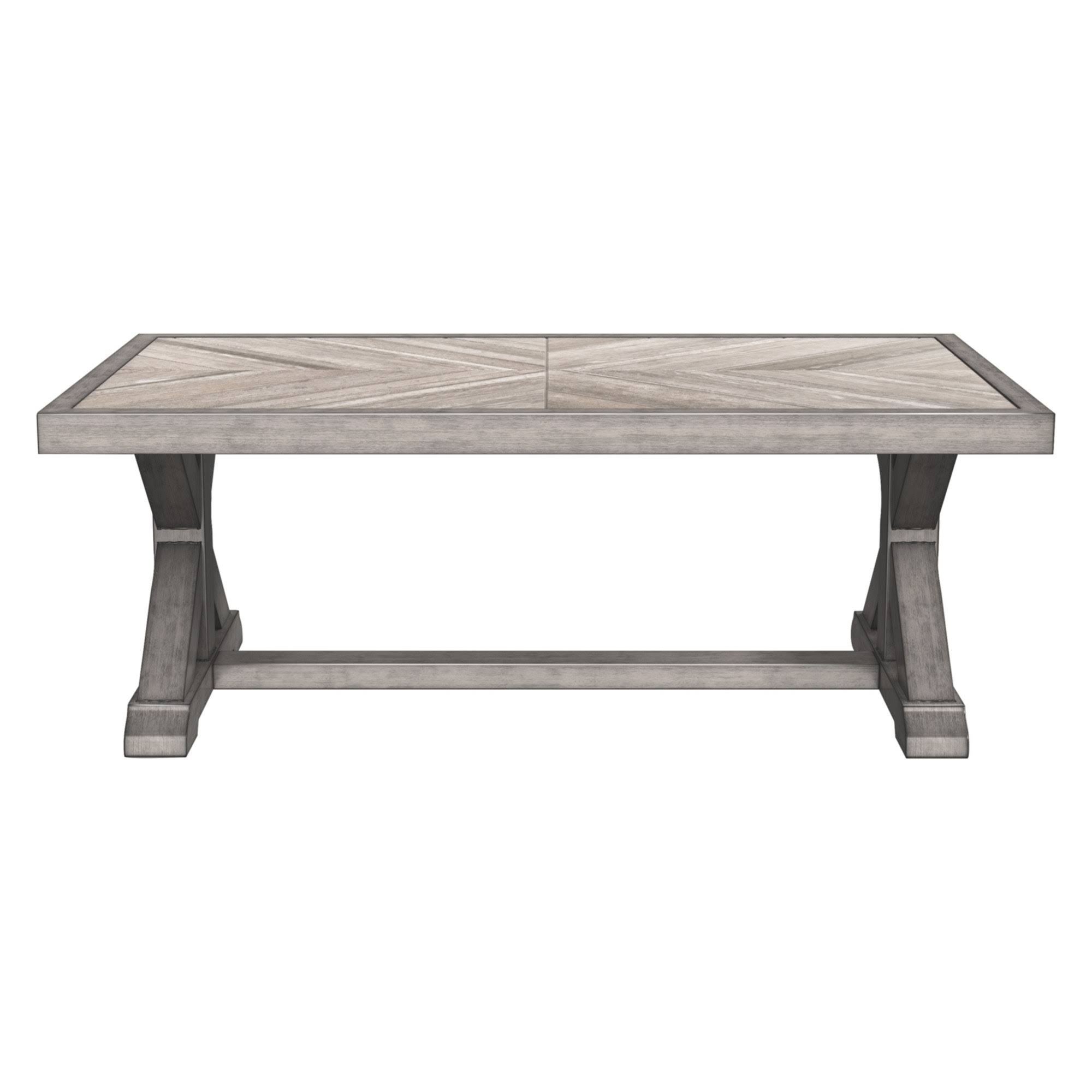 Beachcroft Rectangular Cocktail Table – Beige – Outdoor by Ashley - Image 3