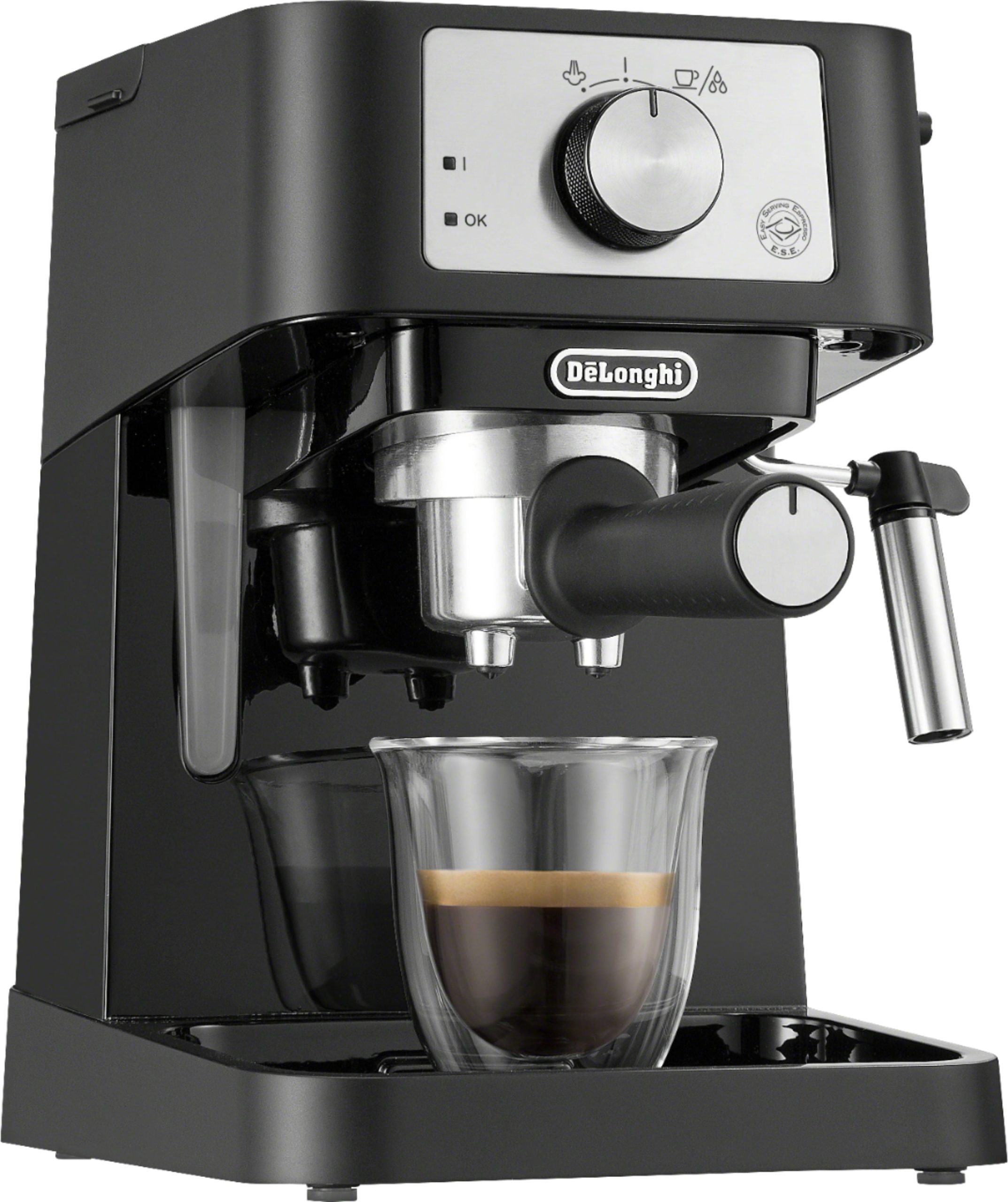 De’Longhi – Stilosa 15 Bar Pump Espresso Machine EC260BK – Black and Stainless - Image 4