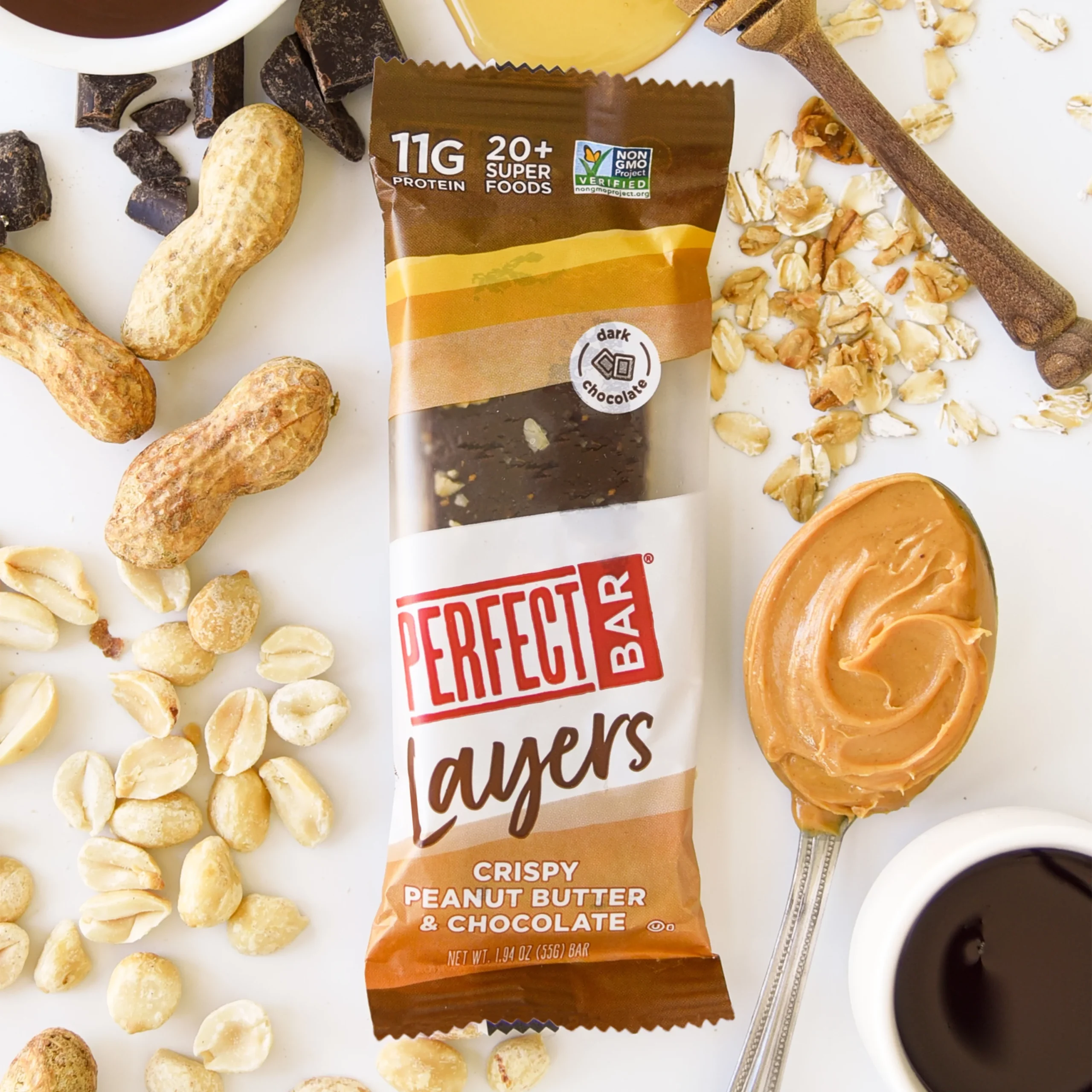 Perfect Bar Layers, Crispy Peanut Butter & Chocolate, 16 Count - Image 4