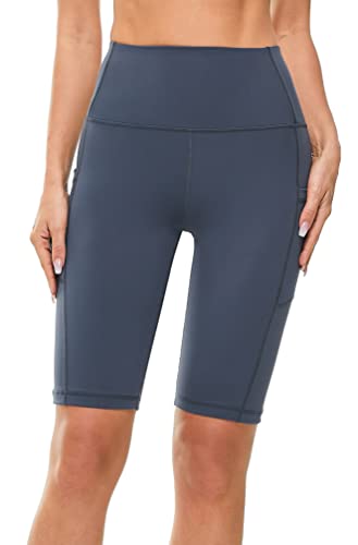 Womens Running Workout Yoga Shorts Half Tights with Pockets - Image 2