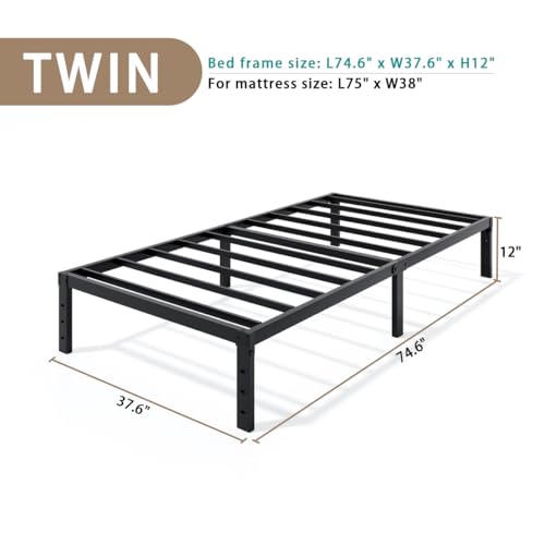 Metal Bed Frame Full Size – 14 Inch Heavy-Duty Full Platform Bed Frame No Box Spring Needed, Easy Assembly, Noise-Free, Sturdy Mattress Foundation, Underbed Storage Space - Image 70