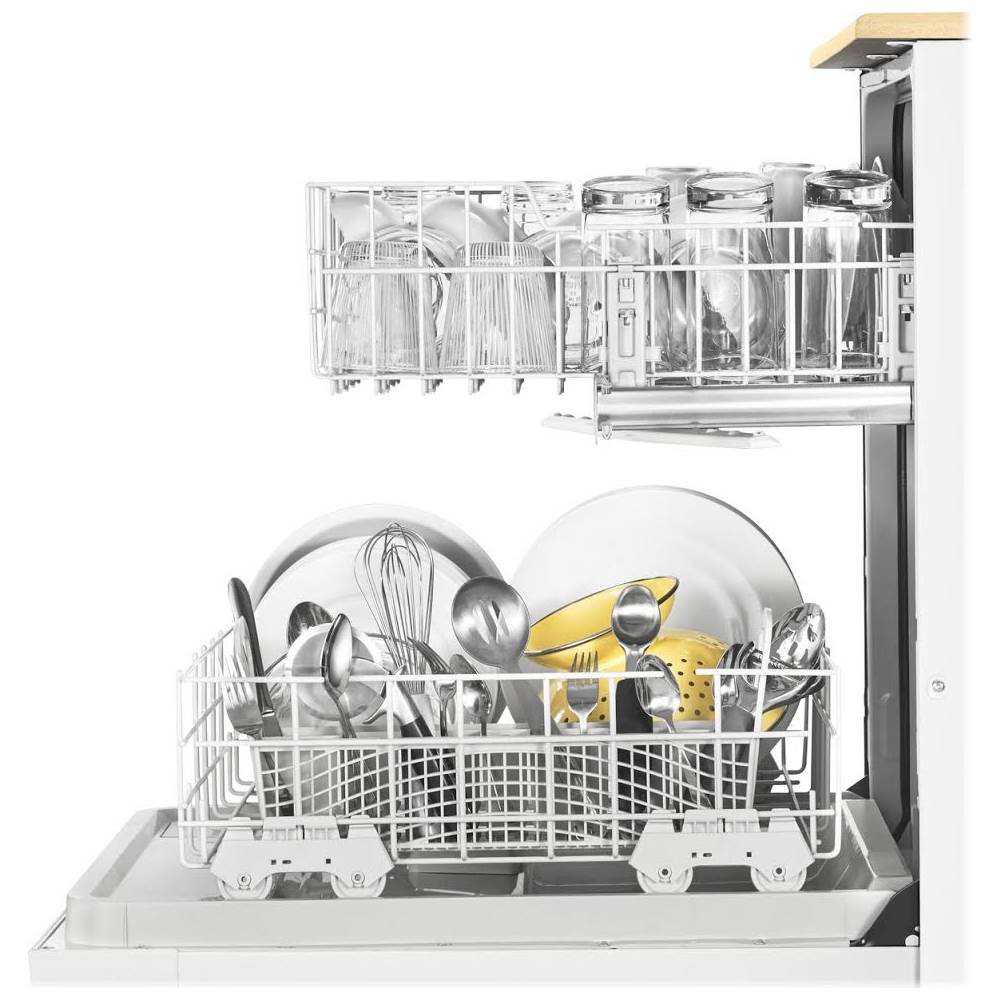 Whirlpool – 24 Front Control Tall Tub Portable Dishwasher – White - Image 4