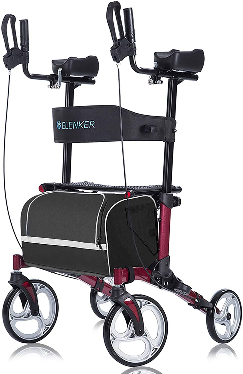 Smart Standing Upright Folding Senior Straight Upright Walker - Image 2