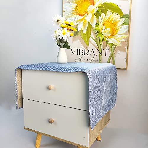 Bedside Tablecloth Nightstand Runner Dust Cover, Tech-Cloth Shine Mesh Table Cloth, Fashion Modern Small Table Runner for End, Side, Night Stand, Dresser, Furniture (Gold,15.7??35.4 Inch) - Image 2