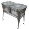 Dover HDQTUOG Twin Wash Tub with Stand and Drain