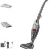 BLACK+DECKER Powerseries Cordless Stick Vacuum Cleaner & Hand Vac, 2-in-1, Titanium Gray (HSVB420J)