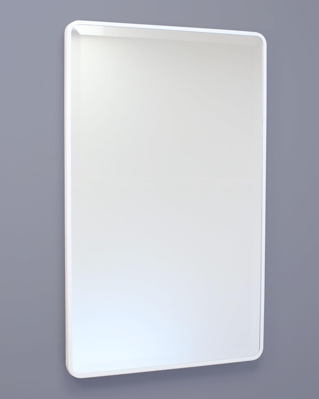 16×20 Austin Farmhouse Metal Framed Rounded Rectangle Recessed Bathroom Medicine Cabinet, Beveled Mirror, 14×18 in-Wall Opening, powder-coated Steel, Glass Shelves, Magnet Close, Brushed Nickel - Image 18