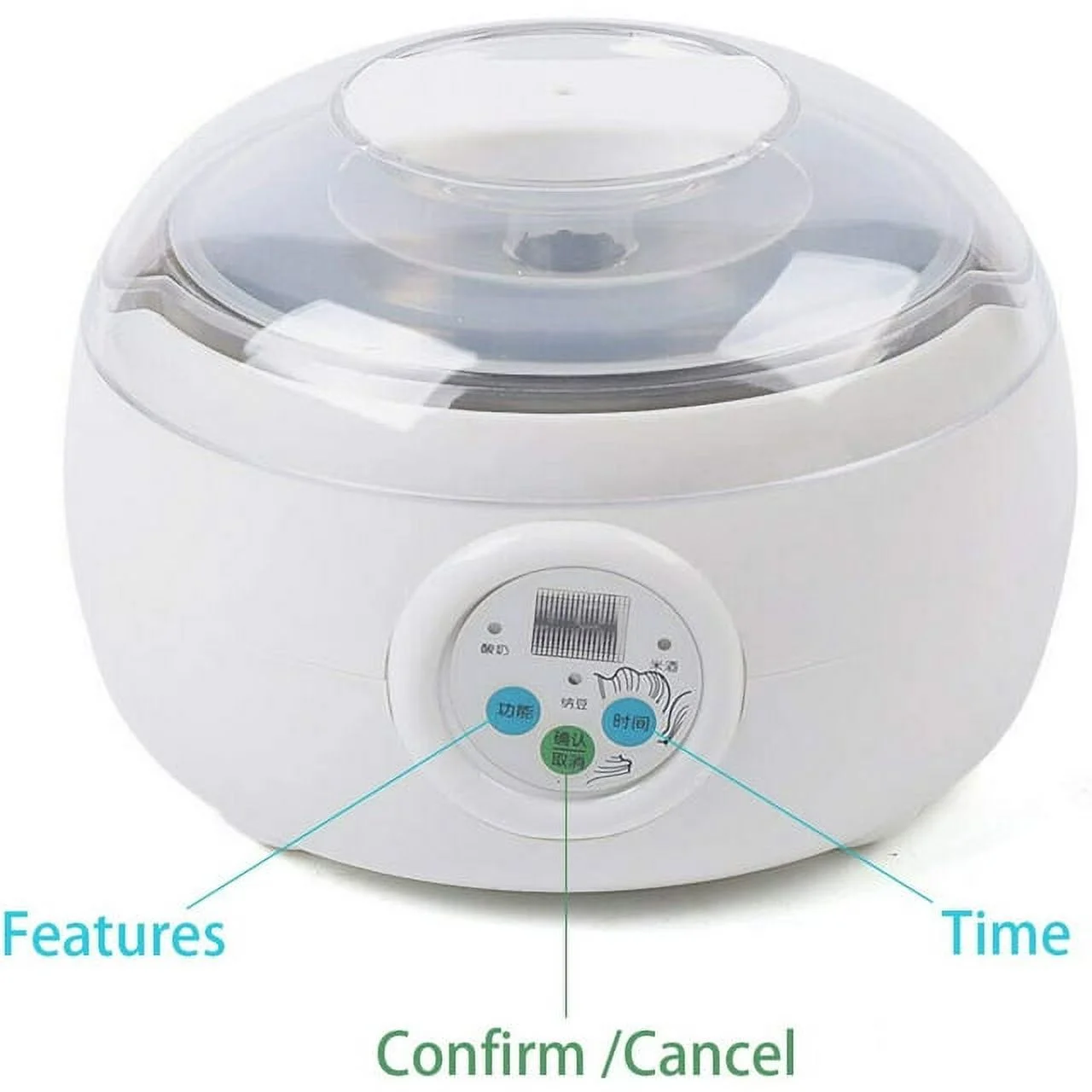 TFCFL 1.5L Cuisine Yogurt Maker, Stainless Steel Automatic Digital Yogurt Natto Machine,for Natto Rice Wine Making - Image 5