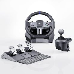 PXN – V9 Gen2 Racing Wheel – 270&900?? Car Sim, 3 Pedals, H Shifter, APP Support, Vibration Feedback – Gaming Steering Wheel for PC, PS3, PS4, Xbox One, Xbox Series X/S