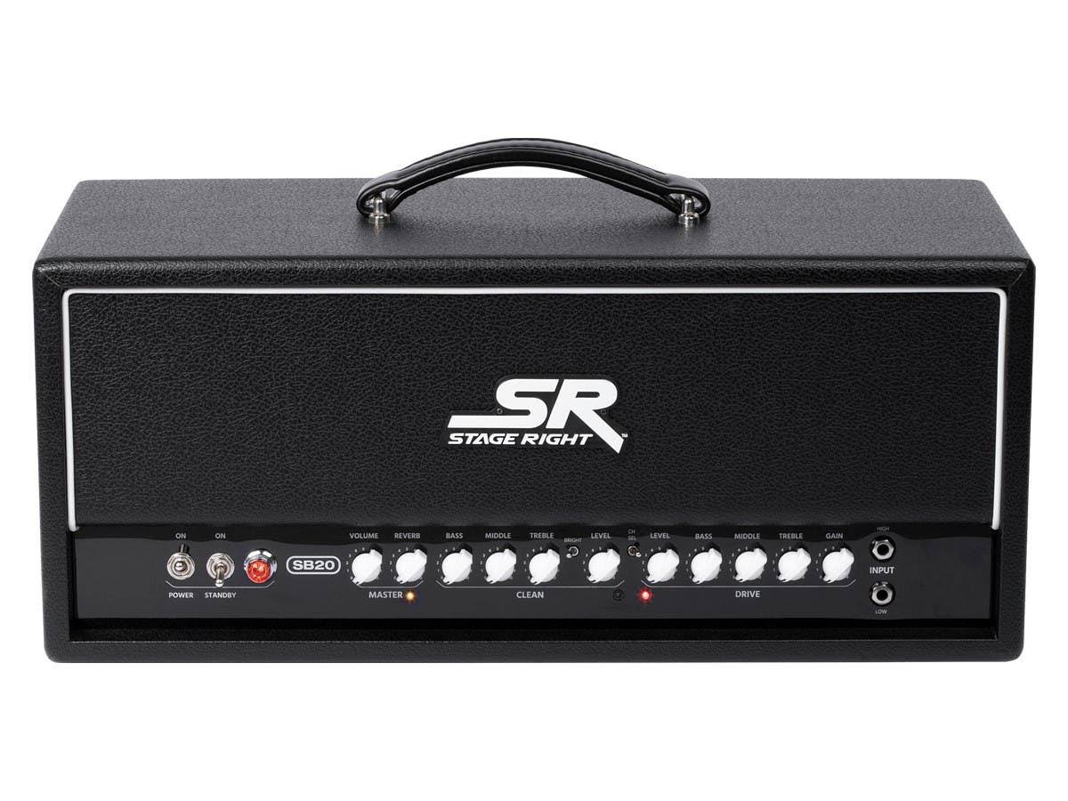 Stage Right by Monoprice SB20 50-Watt All Tube 2-Channel Guitar Amp Head with Reverb