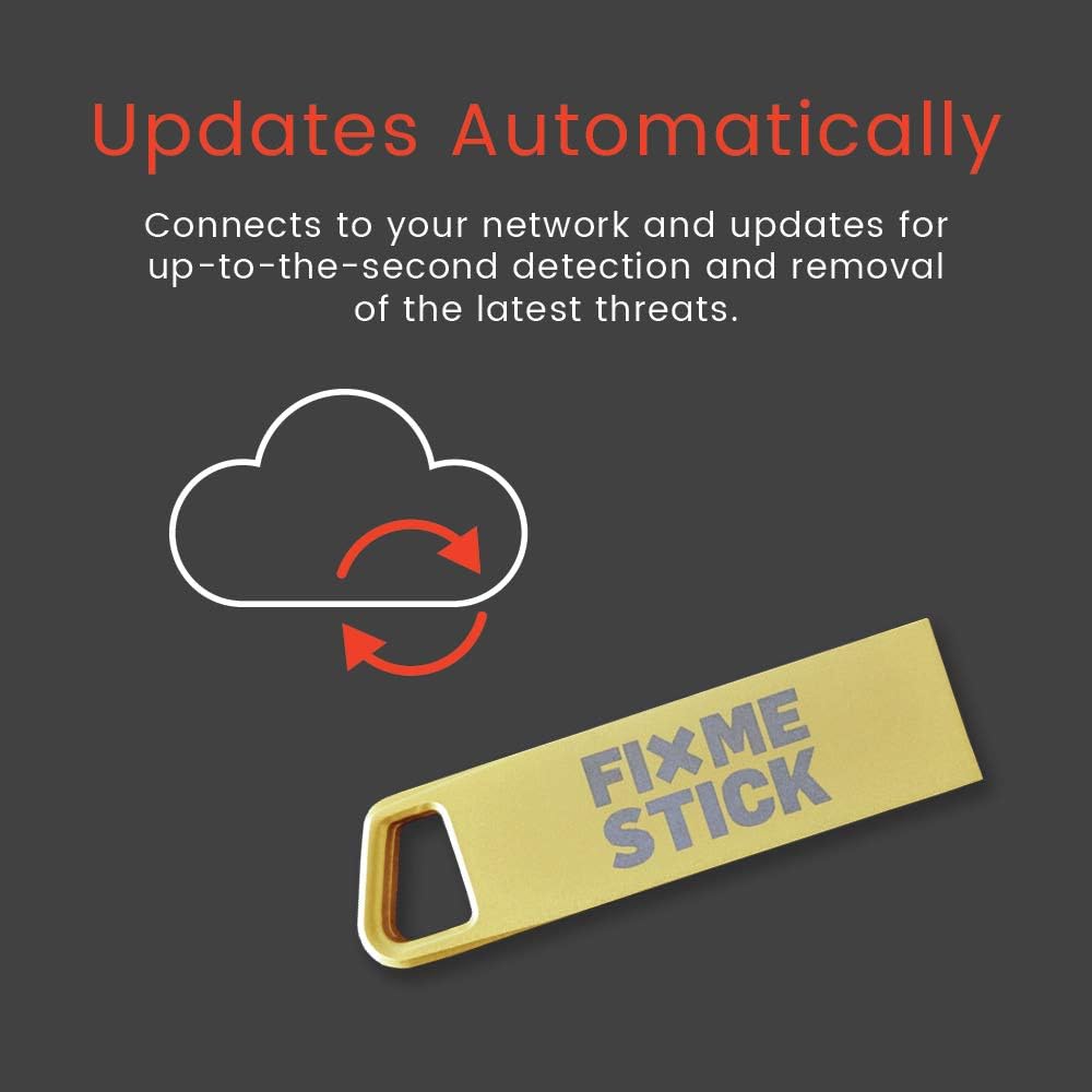 FixMeStick Gold Computer Virus Removal Stick for Windows PCs – Unlimited Use on Up to 3 Laptops or Desktops for 1 Year – Works with Your Antivirus - Image 8