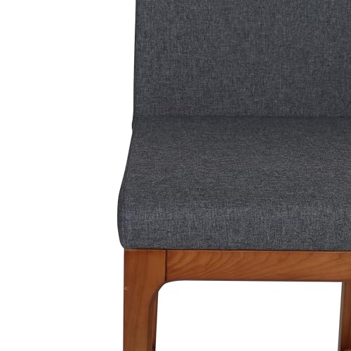 New Pacific Direct Devon PU Leather Counter stool,Walnut Brown Legs,Antique Gray,Set of 2 - Image 7