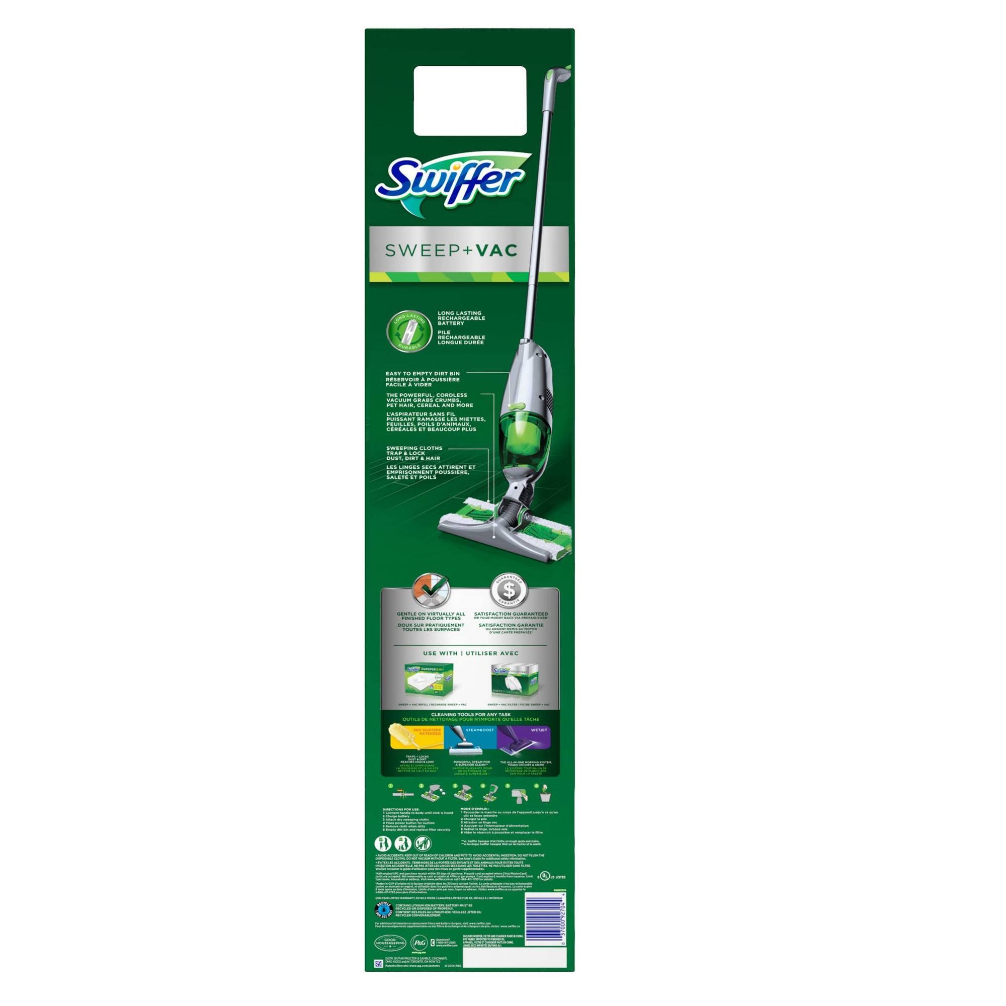 Swiffer Sweep+Vac Vacuum Sweeper, Rechargeable - Image 3