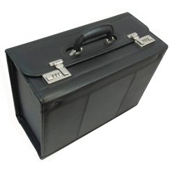 Alternative view of Amerileather Black Leather Pilot Case
