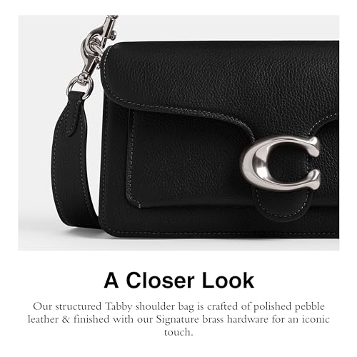 Coach Womens Polished Pebble Leather Tabby Shoulder Bag 26 Refresh - Image 4