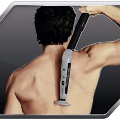 Alternative view of Platinum Pro by MANGROOMER New Back Shaver with 3 Shock Absorber Flex Heads, Power Hinge, Extreme Reach Handle & Bonus Case! (Generation 8.0), 4 Piece Set Pack of 2