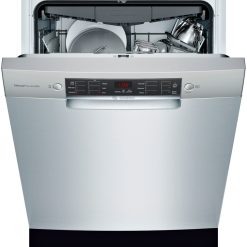Alternative view of Bosch – 800 Series 24 Front Control Built-In Dishwasher with Stainless Steel Tub – Stainless steel