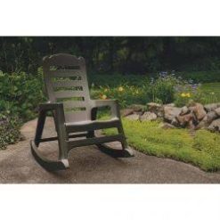 Alternative view of Adams Big Easy Rocking Chair Brown