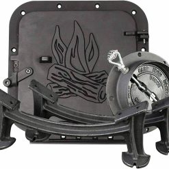 US Stove Bsk1000 Cast Iron Barrel Stove Kit