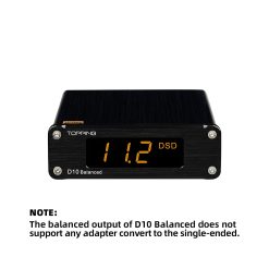 Alternative view of Topping D10 Balanced USB Converter HiFi Converters TRS/XLR/Opt/Coax Output ES9038Q2M XMOS XU208 PCM384KHz DSD256 Digital to Analog Converter Home Audio DAC (Black)