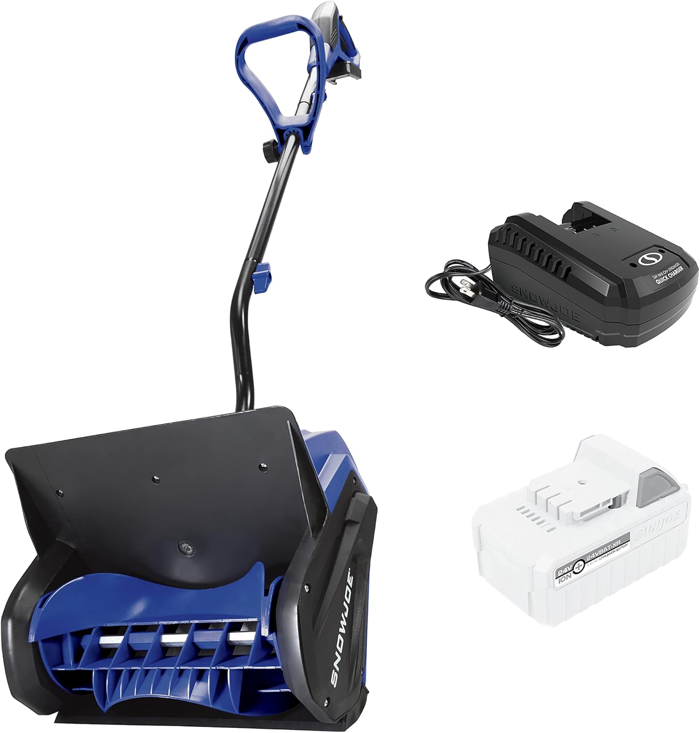 Snow Joe 24V-SS13 24-Volt iON+ 13-Inch 4-Ah Cordless Snow Shovel, Blue - Image 2