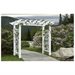 Alternative view of Vita 88??? x 32??? x 86.5??? Fairfield Grande Vinyl Arbor, White, VA84231