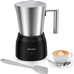 Alternative view of Secura Detachable Milk Frother, 17oz Electric Milk Steamer Stainless Steel, Automatic Hot/Cold Foam and Hot Chocolate Maker with Dishwasher Safe, 120V Pack of 2