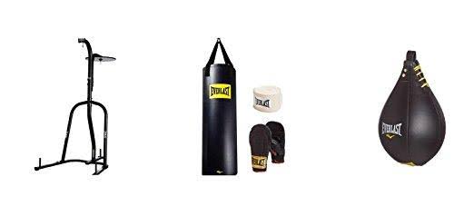 Everlast Dual Station Heavy Bag Stand, 100-Lb, Speedbag, Value Bundle - Image 4