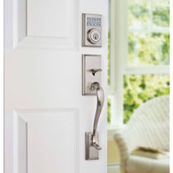 Alternative view of Kwikset 99090-022 SmartCode Electronic Deadbolt Featuring SmartKey, Polished Chrome