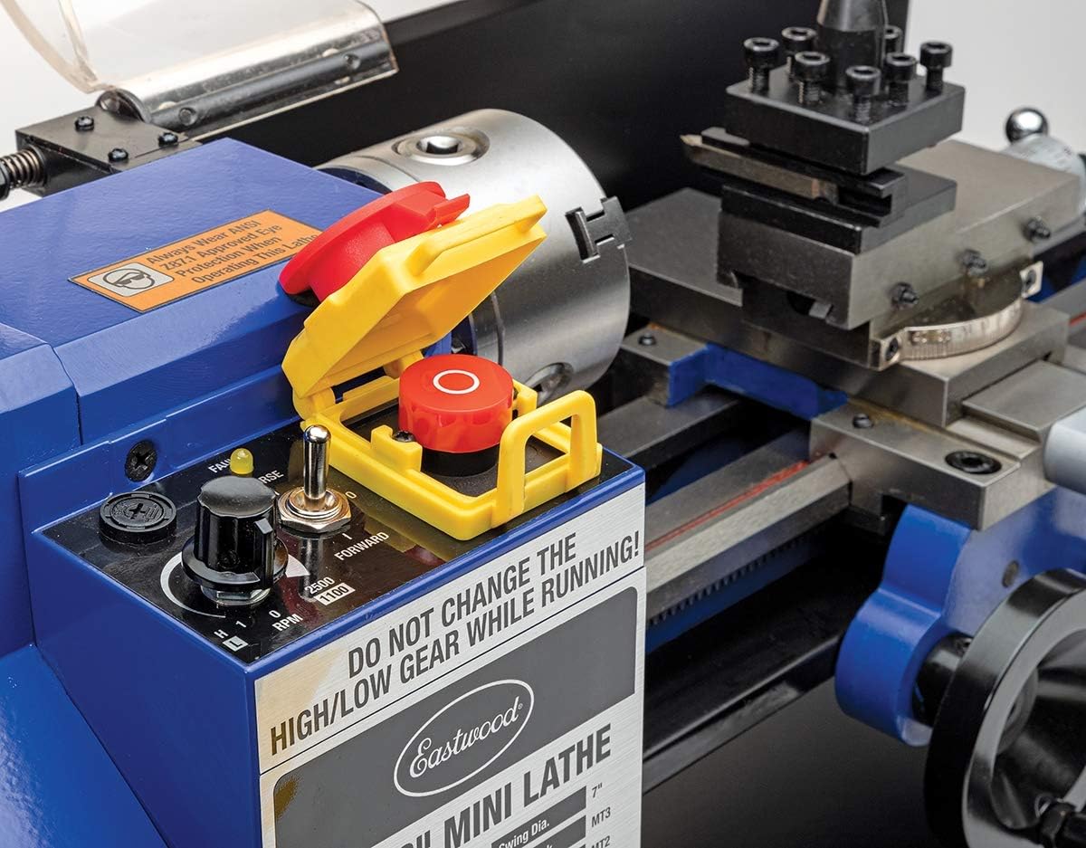 Eastwood Benchtop Mini Metal Variable Speed Lathe 7 x 12 Drilling Machine - Image 8