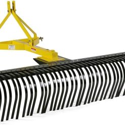 Titan Attachments 6 Landscape Rake for Compact Tractors, Quick Hitch Compatible