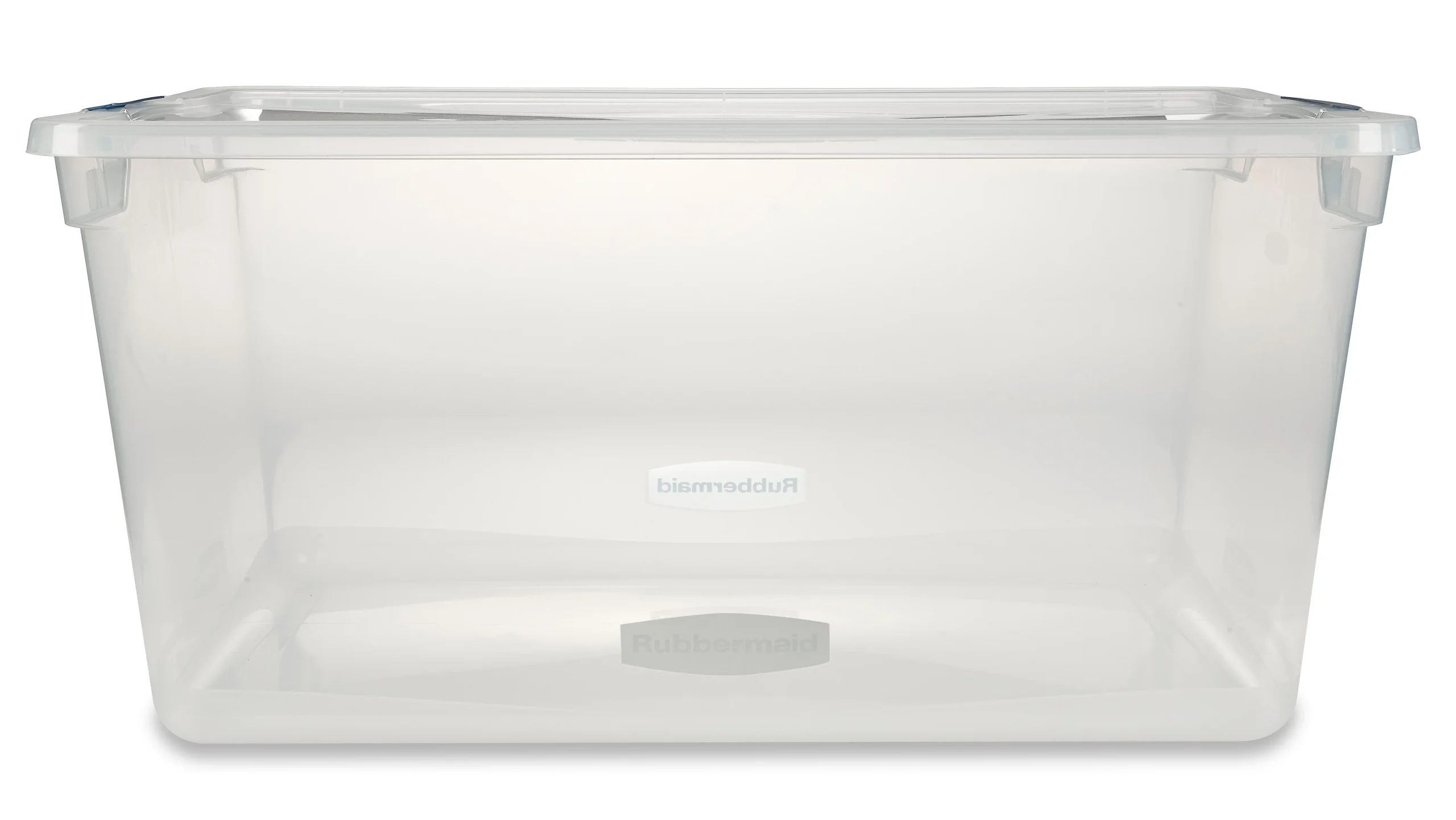 Rubbermaid Clever Store Clears Standard Latch Storage Container, 95 qt, Clear - Image 2
