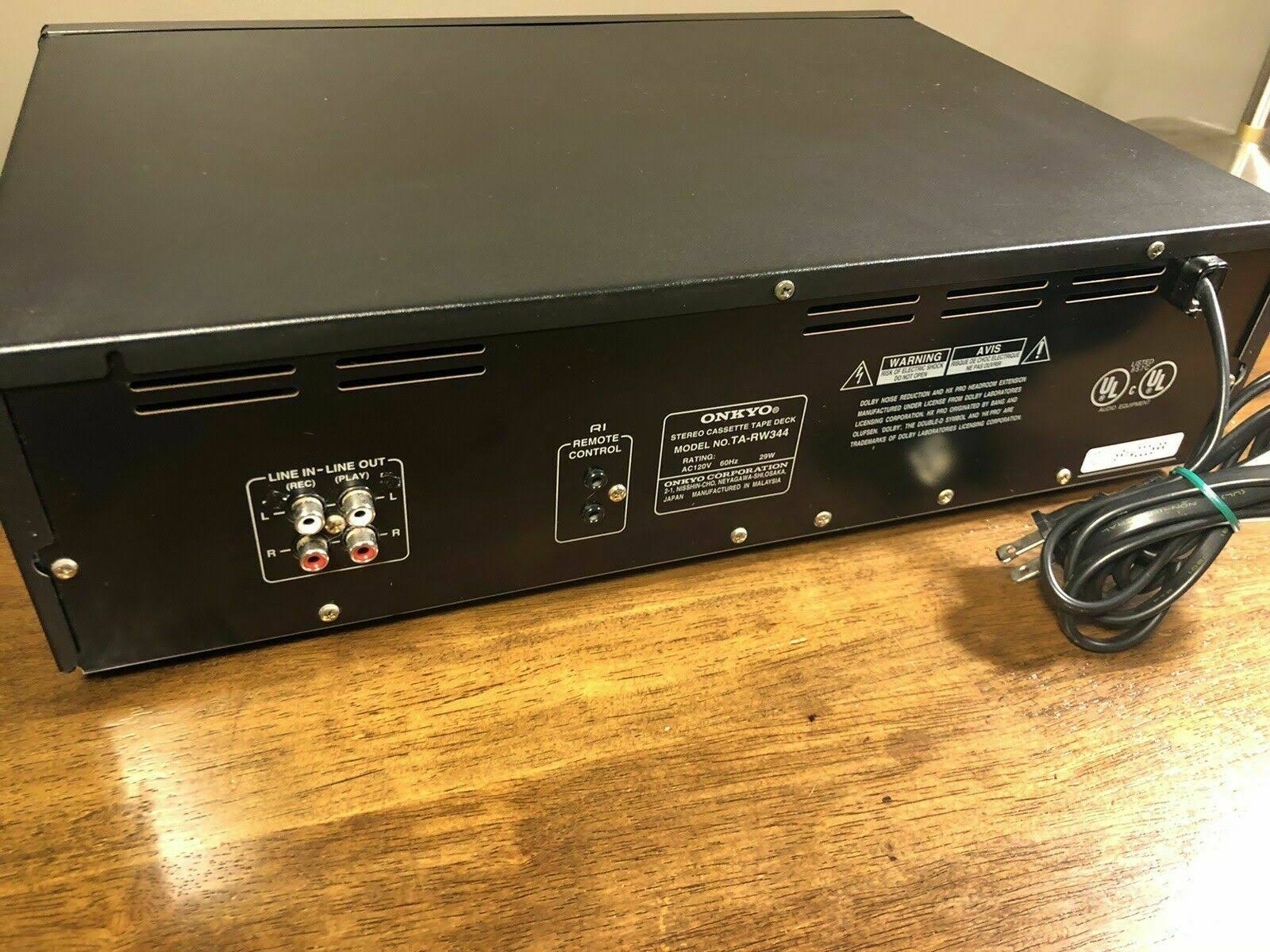 Onkyo TA-RW544 – Dual cassette deck – black - Image 10