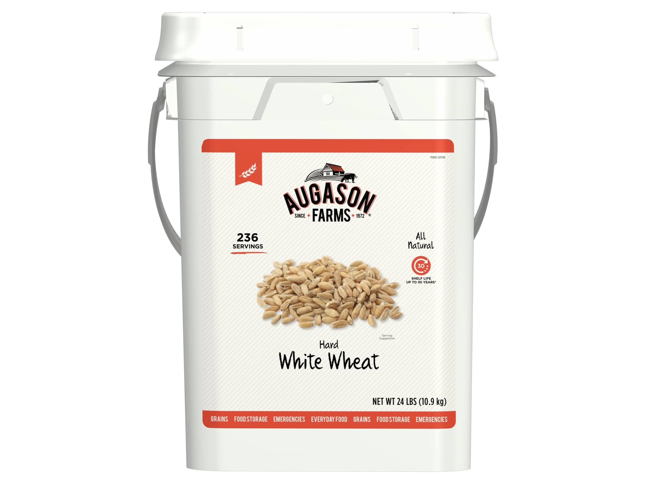 Augason Farms Hard White Wheat Emergency Food 26lb