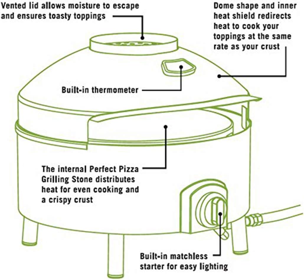 Pizzacraft Pizzeria Pronto Portable Outdoor Pizza Oven, Lightweight, Portable & Safe On Any Surface - Image 6