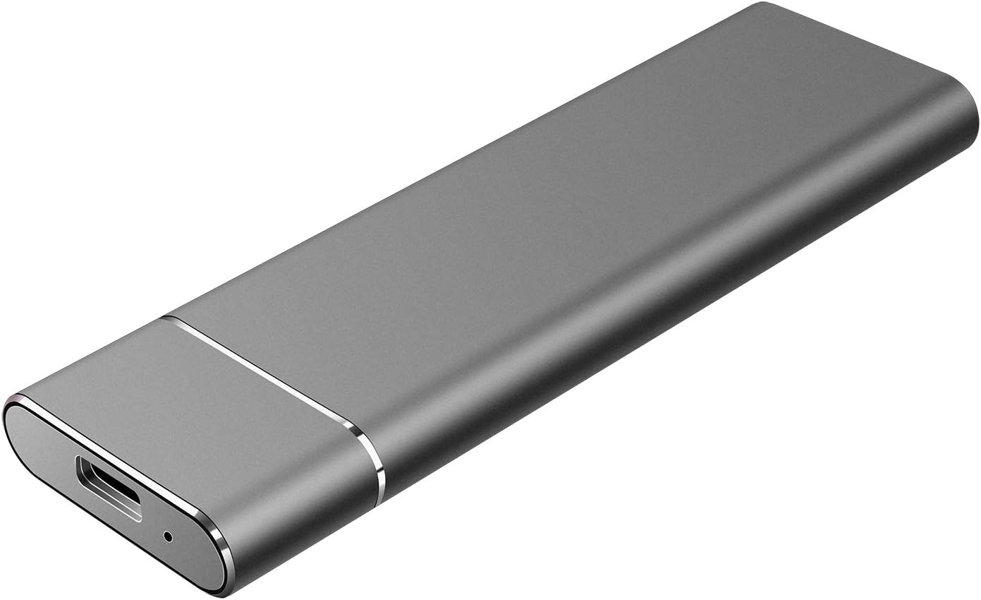 External Hard Drive Compatible for Mac, PC, Desktop, Laptop, Portable 2TB External Hard Drive, Ultra Slim Hard Drive, YSYDYPBB-05 (2TB, C-Black)