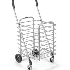 Polder Superlight Aluminum Shopping Cart, Grey