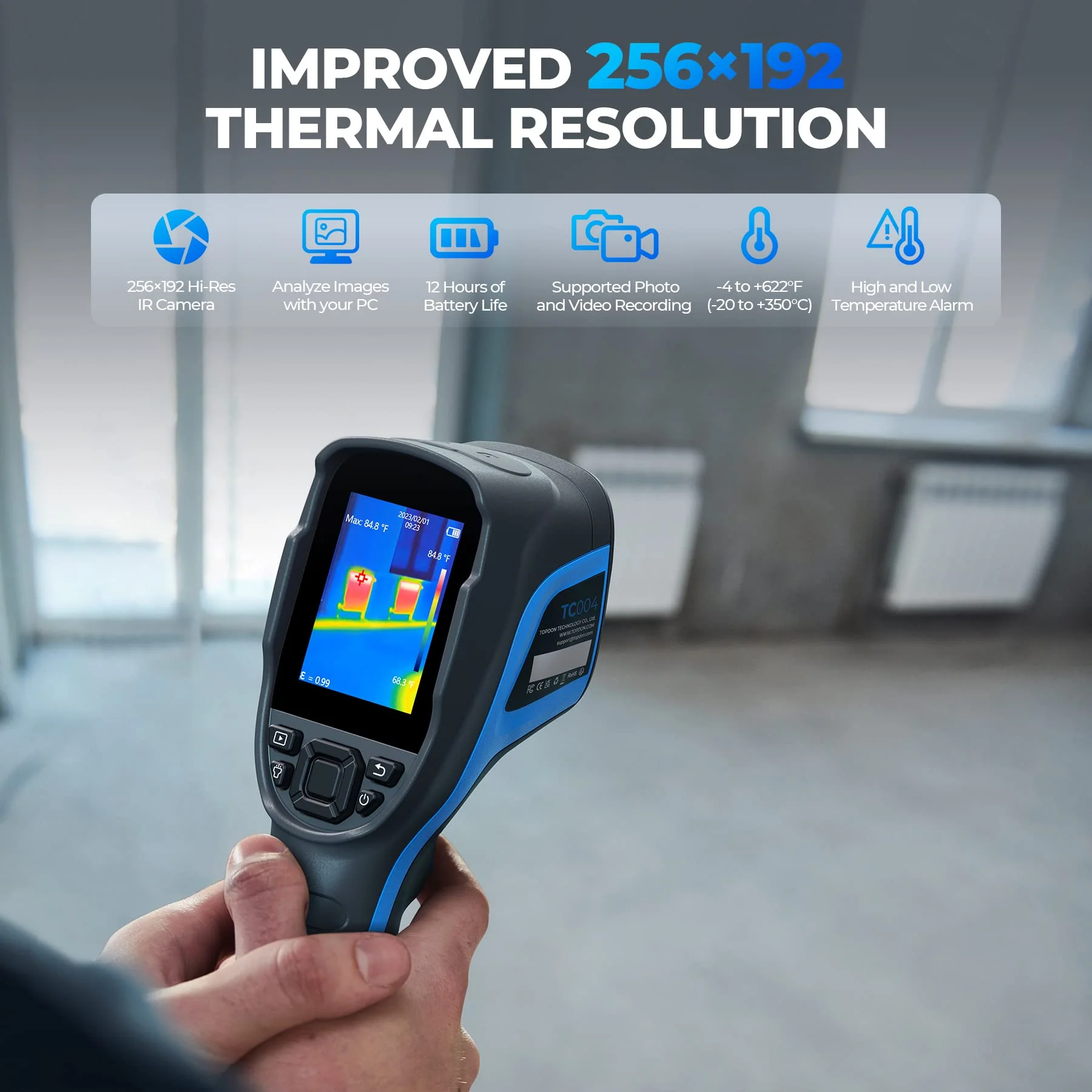 TOPDON Thermal Imaging Camera, 256 x 192 IR High Resolution - Image 8