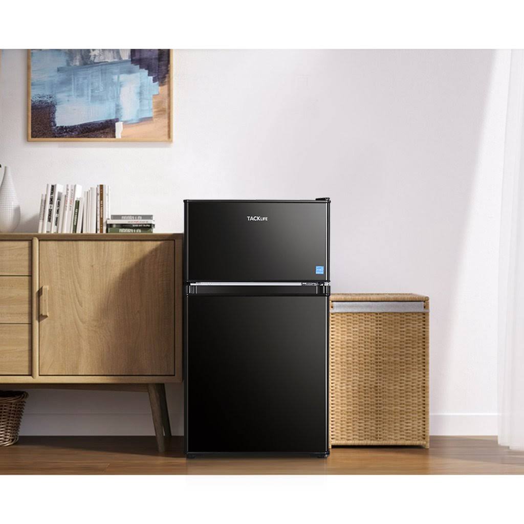 Tacklife Mini Fridge with Freezer 3.1 Cu.ft, Compact Refrigerator 2 Door Low Noise, Energy Saving, LED INSIDE, Upright Fridge fo - Image 8
