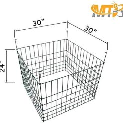 Alternative view of MTB Garden Wire Compost Bin 30x30x24 inches, Green, Garden Bed Fencing
