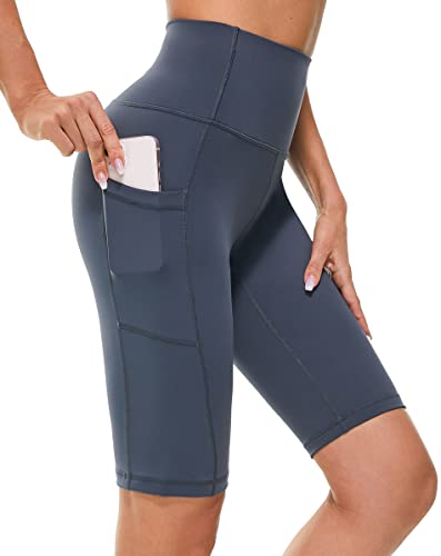 Womens Running Workout Yoga Shorts Half Tights with Pockets