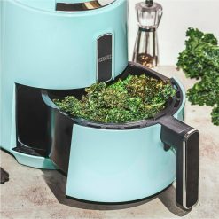 Alternative view of Crux Aqua Sky Blue, Touchscreen Electric Air Fryer, 3.7-Quart