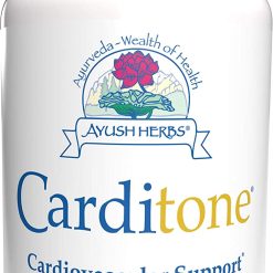 Ayush Herbs Carditone, Unbeatable Blood Pressure and Cardiovascular Support Herbal Supplement, 60 Tablets